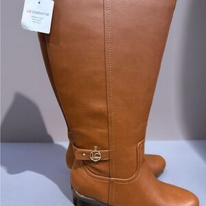 Liz Claiborne Women's Brown Heeled Boots